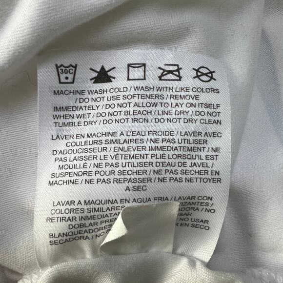 Nike Dri-Fit Athletic White Scoop Neck Top Size M - Picture 10 of 11